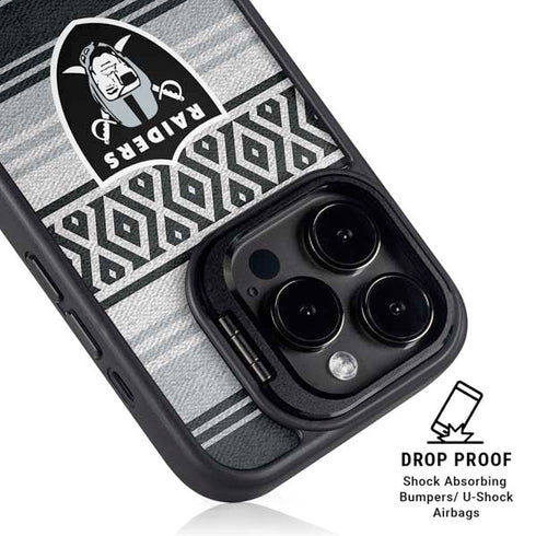 NFL Las Vegas Raiders Trailblazer iPhone 15 Pro Kickstand Case